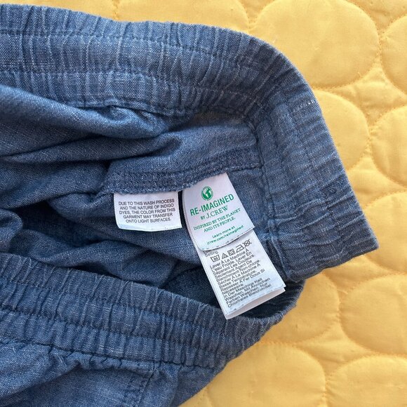 J. Crew Women's Chambray Seaside Drawstring Shorts, Size Large (Two Pairs) - Picture 10 of 11